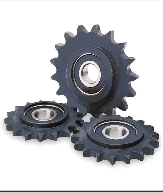 Idler sprockets with ball bearing